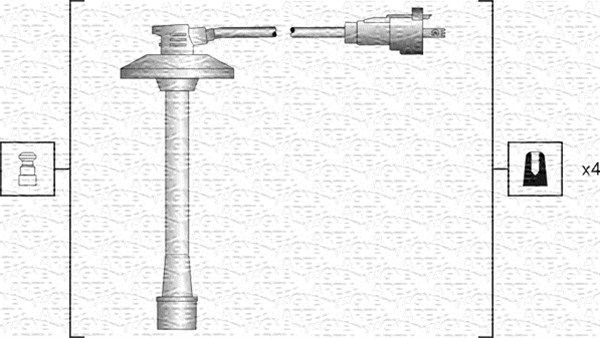 MAGNETI MARELLI Sytytysjohtosarja 941318111186